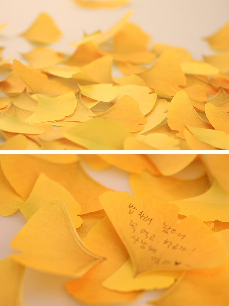 付箋＿もみじ(Yellow,M)