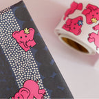 アニマル ロールステッカー Pink Elephant