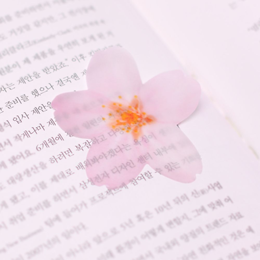 付箋＿透明桜(White,M)
