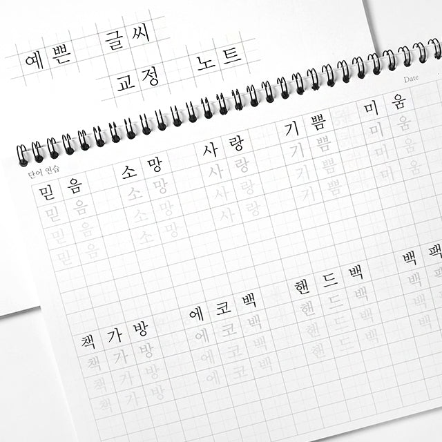 〈韓国語〉ハングルを正しく書く練習ノート ミントグリーン