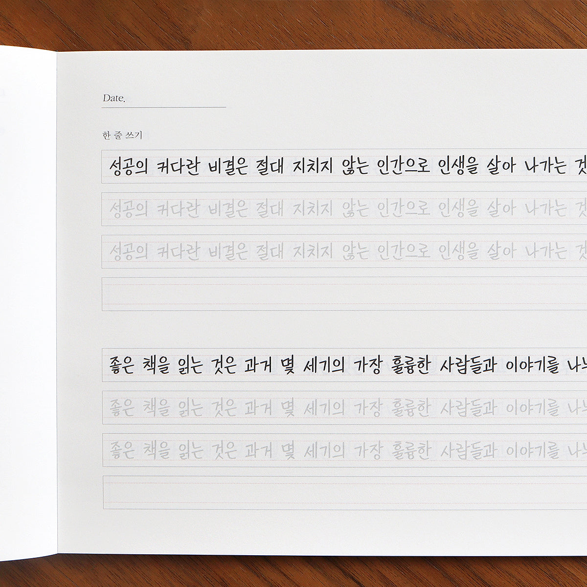 〈韓国語〉きれいな文字練習ノート  7つの文字スタイル練習