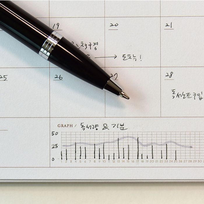 バケットブックカレンダー パープル