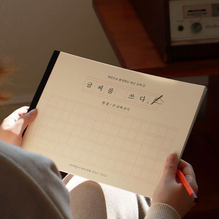 〈韓国語〉きれいな文字練習ノート 名言・一行大きな文字書き