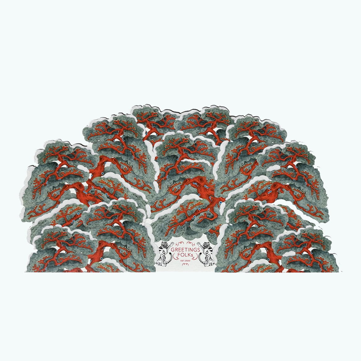 <GREETINGS FOLKs> 冬の松 - 厳しい冬にも揺るがない幸せ